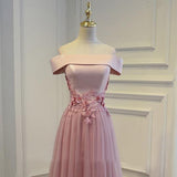 Cheap Pink Long Party Evening Dress 2025 Lace Up Women Formal Prom Gown HZ0527