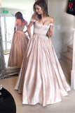2025 A Line Pink Burgundy Prom Dresses With Pockets, Long Evening Party Dresses HZ0527