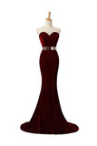 Gorgeous Long Mermaid Sweetheart Simple Cheap Prom Dresses HZ0527