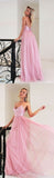 2025 Pink Long Princess Straps Prom Dress,Graduation Dress,Formal Evening Dress HZ0527