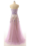 Real Nice Lace Long Sweetheart Beaded Prom Party Dresses HZ0527