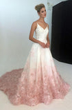 Beautiful A Line Lace Prom Dresses For Teens,Long Formal Evening Dresses HZ0527