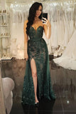 Sheath Sweetheart Dark Green Detachable Prom Dress with Appliques HZ0527