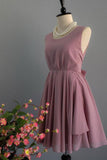 Simple A Line Chiffon Short Homecoming Dresses,Graduation Dresses HZ0527
