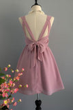 Simple A Line Chiffon Short Homecoming Dresses,Graduation Dresses HZ0527