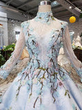 Stunning Light Blue Ball Gown Wedding Dresses, Quinceanera Dresses HZ0527
