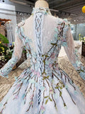 Stunning Light Blue Ball Gown Wedding Dresses, Quinceanera Dresses HZ0527