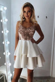 Spaghetti Straps Short Prom Dress A Line Homecoming Dress HZ0527
