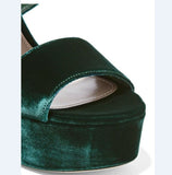 Promfast New Female Fairy Style High Heeled Shoes, Retro High Heeled Hot Trend Shoe HZ0527