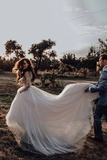 Promfast Marvelous Ball Gown Wedding Dresses Appliqued Tulle Bridal Gowns HZ0527