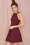 Promfast 2025 Homecoming Dress Cheap Burgundy Short Prom Dress Party Dress HZ0527
